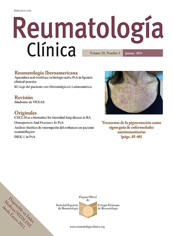 Go to journal home page - Reumatología Clínica (English Edition)